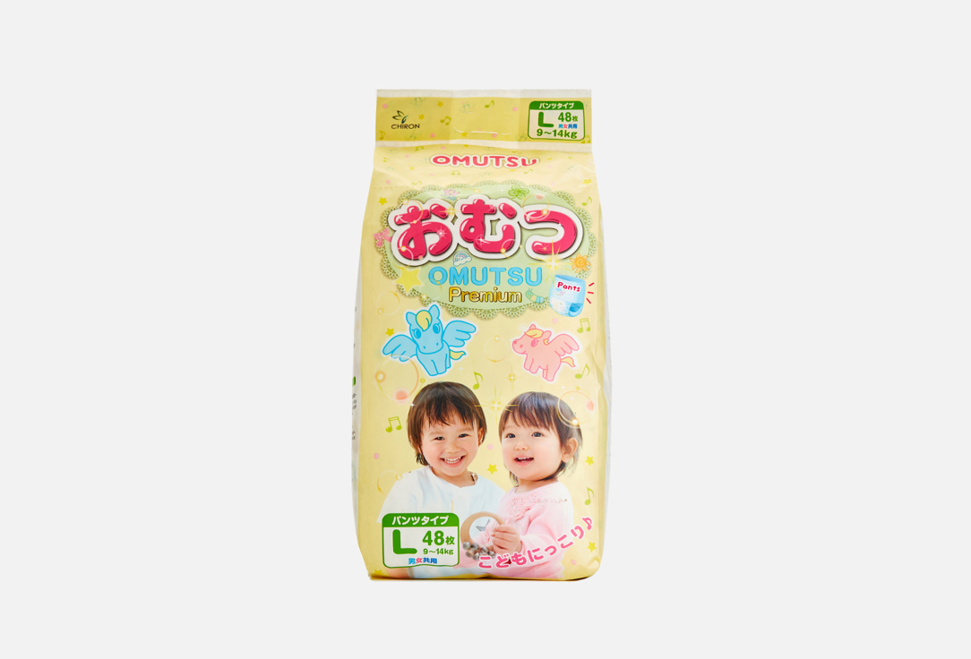 Подгузники-трусики детские Omutsu L (9-14 кг) 