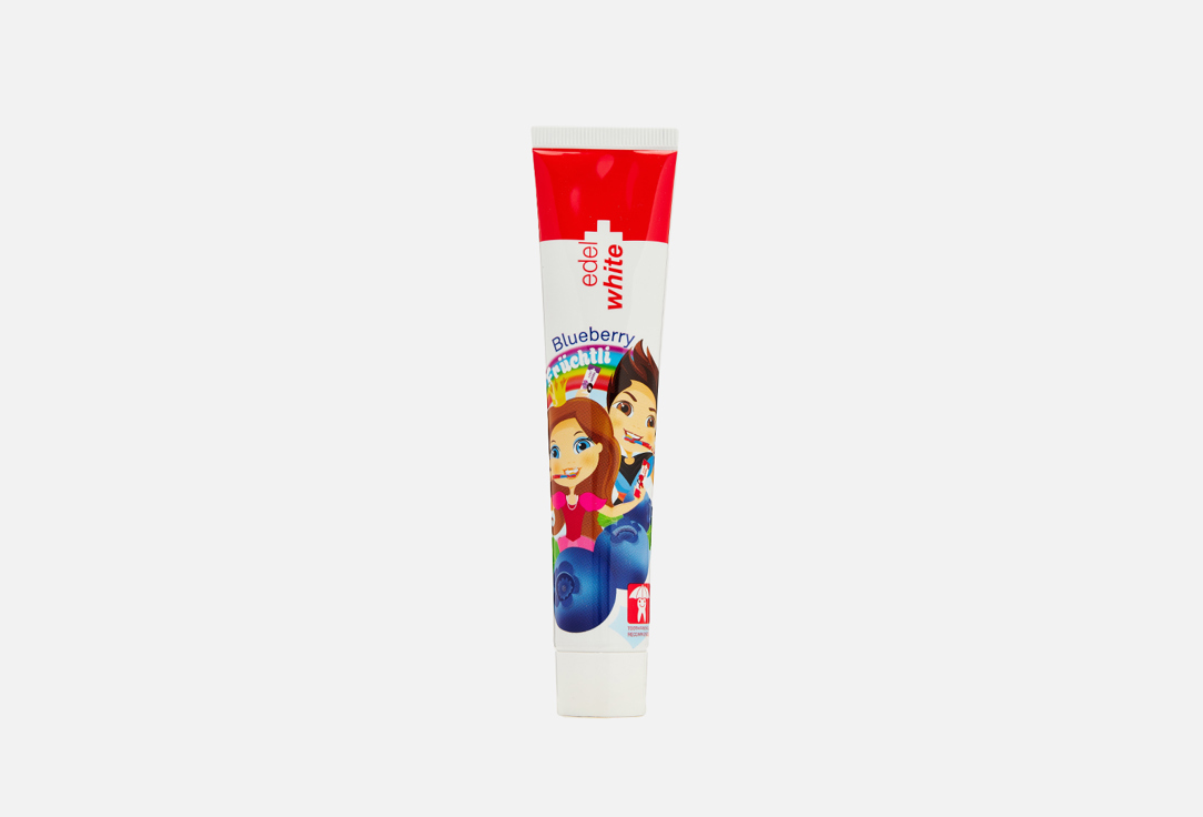 Детская зубная паста EDEL+WHITE Fruchtli Strawberry 50 мл зубная паста edel white osmotonic effect toothpaste 75 мл