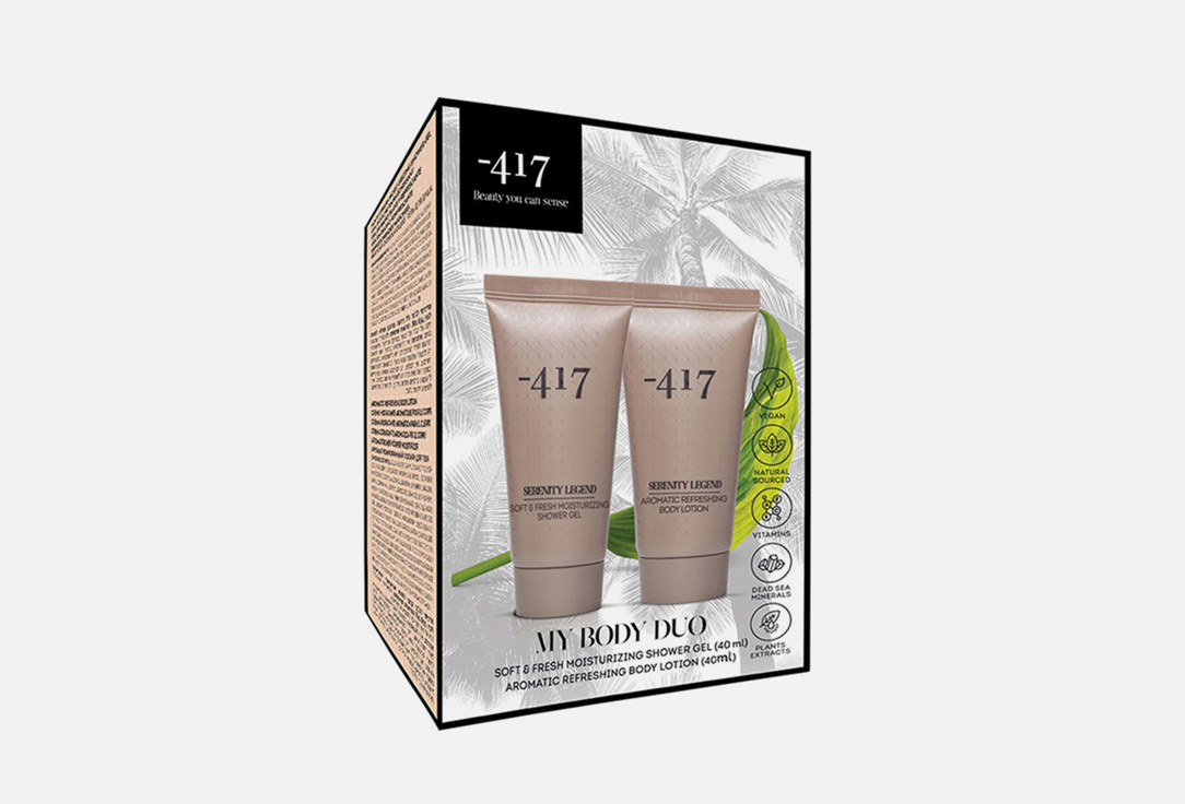 Изображение товара Набор по уходу за телом и волосами Minus 417 Shower gel & body lotion 40 ml