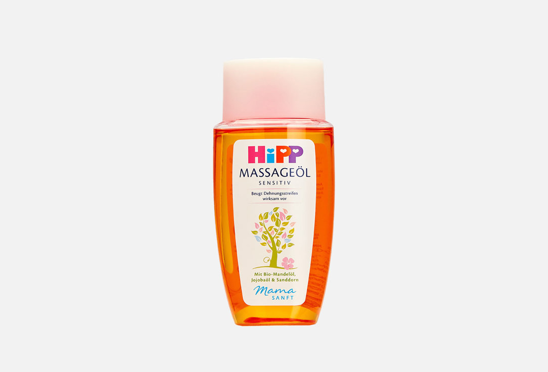 Масло массажное от растяжек HIPP Mamasanft для чувствительной кожи 100 мл крем масло для тела hipp mamasanft для чувствительной кожи 200 мл