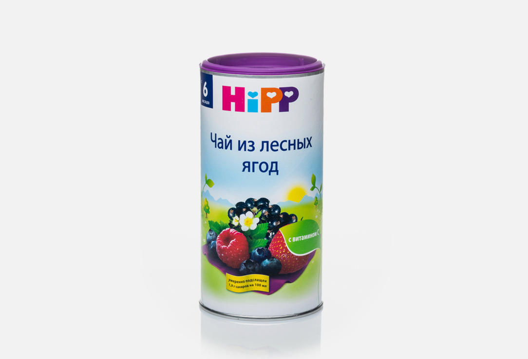 детский чай из лесных ягод hipp 200 гр 1шт Детский гранулированный чай HIPP Из лесных ягод, с 6 месяцев 200 г