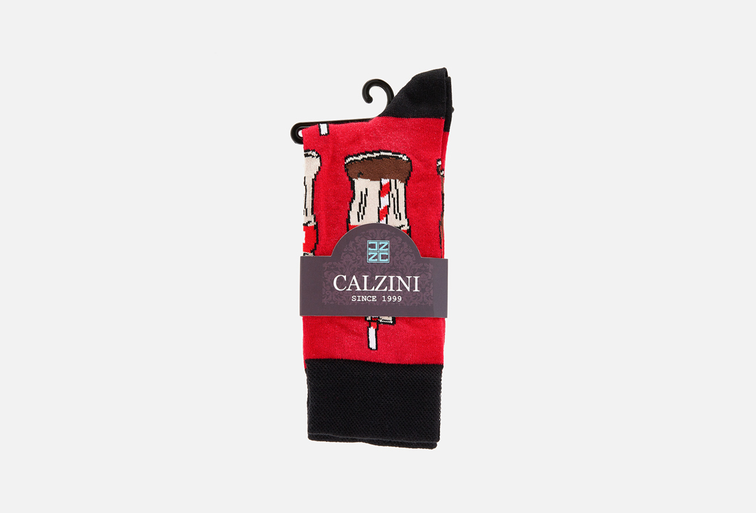 Носки CALZINI Красный 42-45 мл носки calzini бургер 42 45 мл