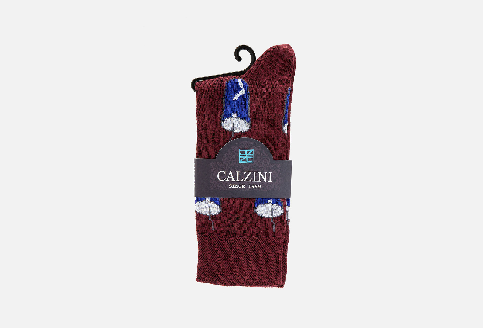 CALZINI Носки стакан с трубочкой Бордовый 38-41 — купить, цена в Москве