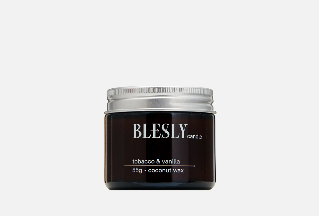 Свеча ароматическая BLESLY TOBACCO & VANILLA 55 г свеча nyashnyash ароматическая свеча black vanilla