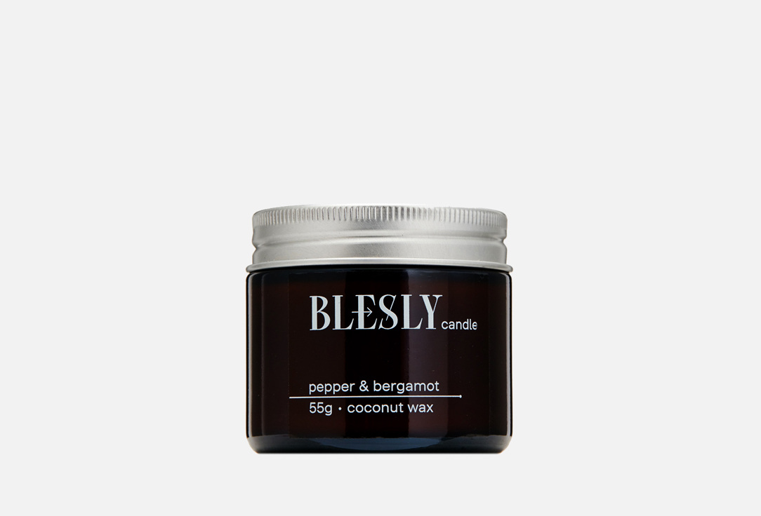 Свеча ароматическая BLESLY PEPPER & BERGAMOT 55 г свеча ароматическая blesly lime