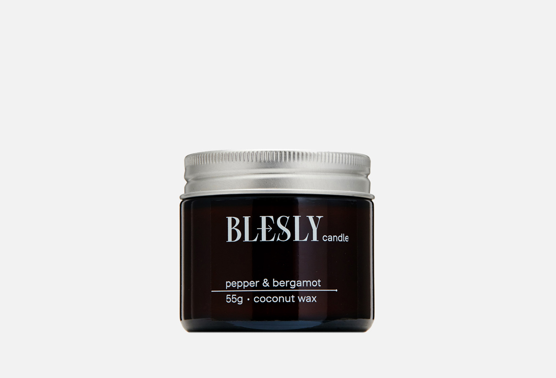 Свеча ароматическая BLESLY PEPPER & BERGAMOT 55 г свеча ароматическая blesly vetiver amber rosemary 55 гр