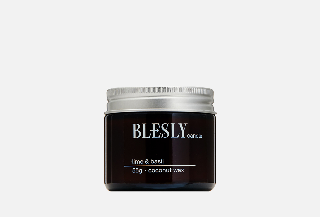 Свеча ароматическая BLESLY LIME & BASIL 55 г свеча ароматическая blesly tobacco