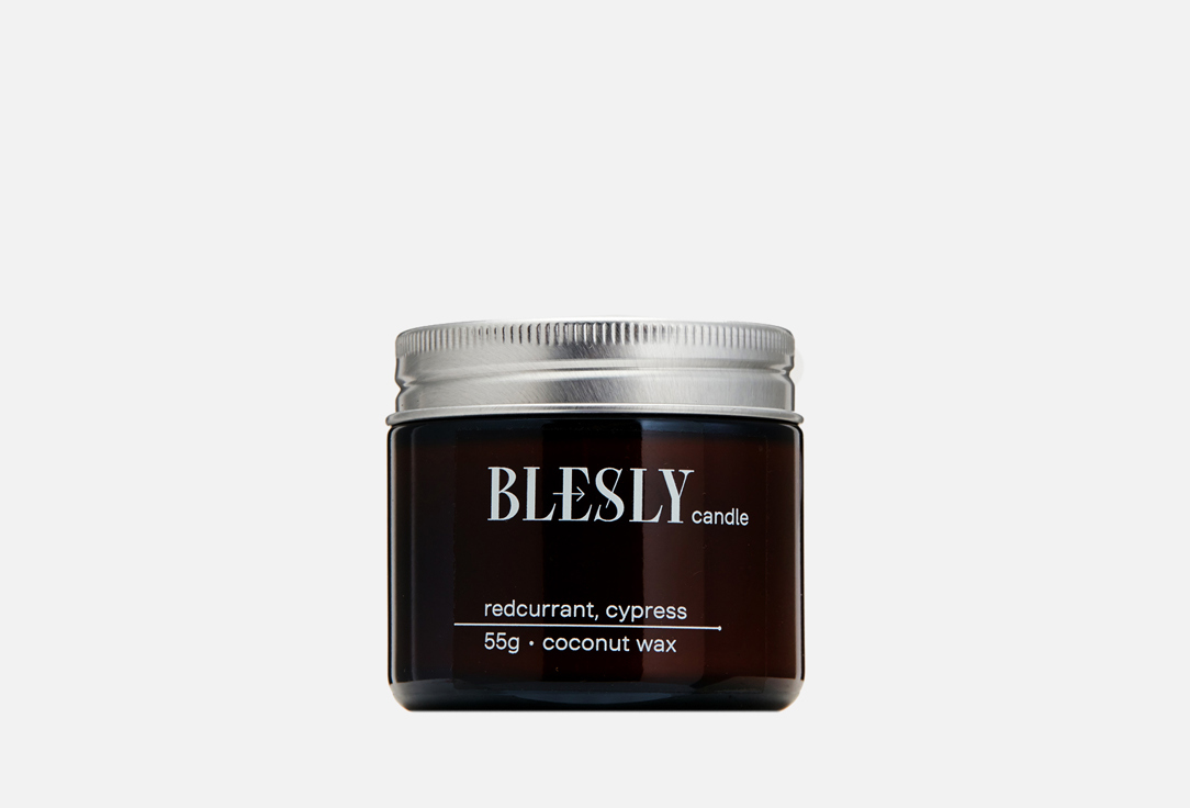 

Свеча ароматическая BLESLY, Белый, REDCURRANT & CYPRESS 55 г