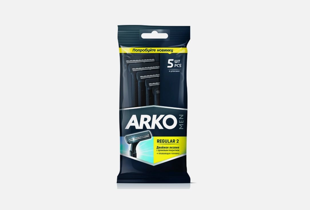 Станки для бритья ARKO Reg2 5 шт станки для бритья arko men 2 лезвия одноразовые 5 шт