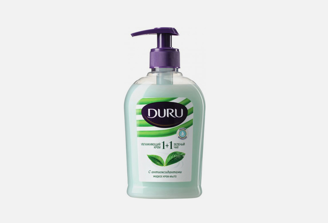 жидкое мыло DURU 1+1 Зеленый чай 300 мл мыло туалетное duru soft sensation 1 1 зеленый чай эконом пак 4 80г