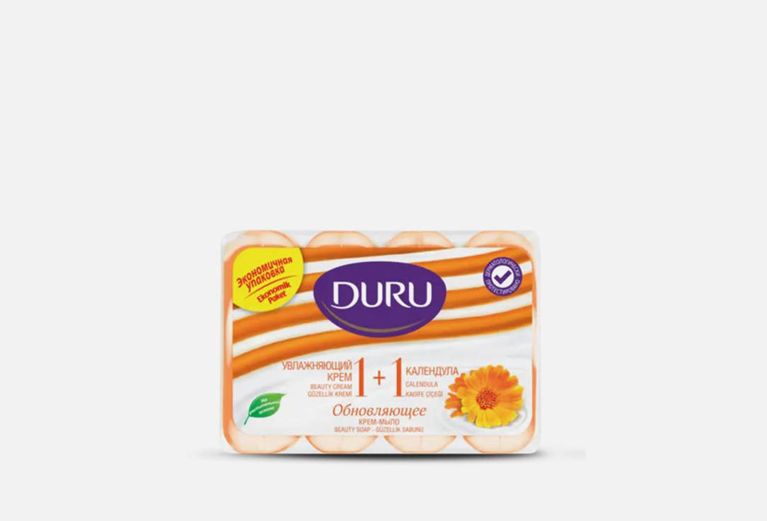 мыло DURU 1+1 Календула 320 г мыло туалетное duru soft sensation 1 1 календула эконом пак 4 80 г