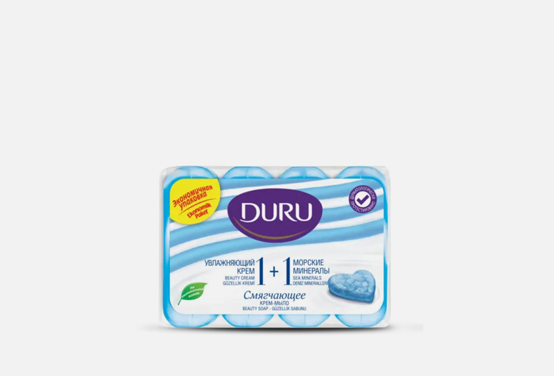 мыло DURU 1+1 Морские минералы 320 г мыло туалетное duru soft sensation 1 1 морские минералы эконом пак 4 80г