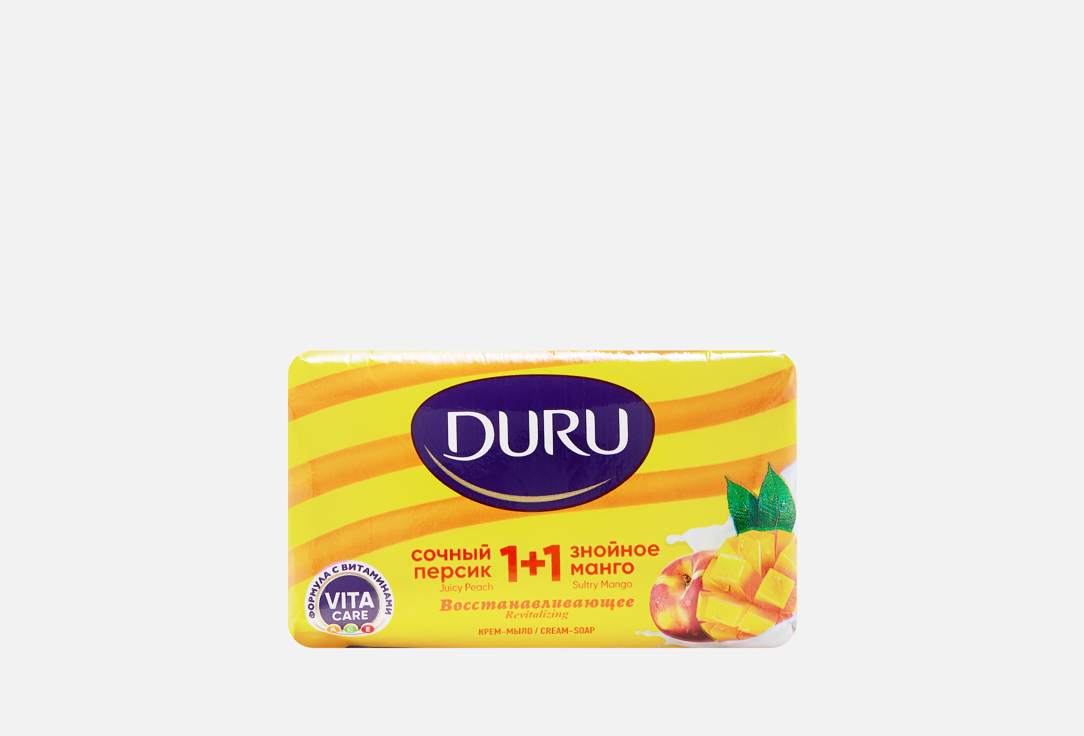 

мыло DURU, 1+1 Персик&Манго 80 г