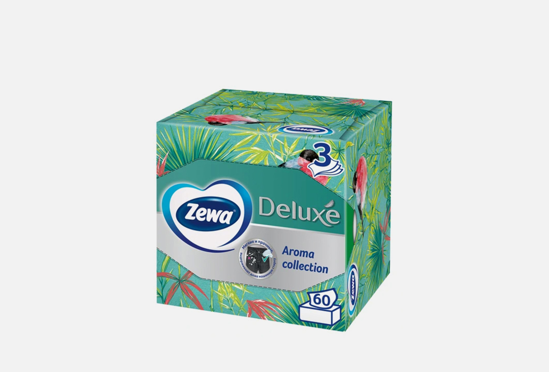 

Cалфетки бумажные (в ассортименте) ZEWA, Deluxe 60 шт