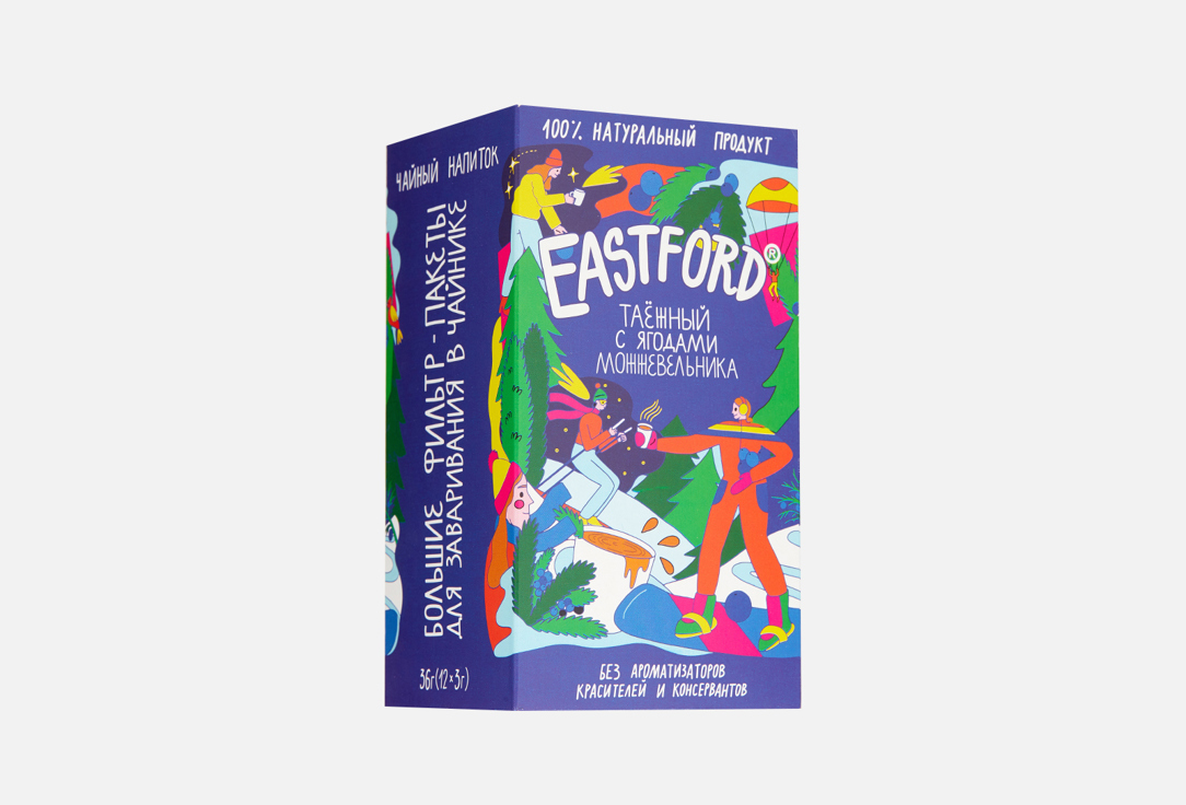 Изображение товара Чайный напиток в больших супер-пакетах EASTFORD Таежный с ягодами можжевельника