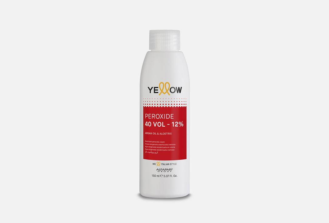 Кремовый окислитель YELLOW PEROXIDE 12% 150 мл кремовый окислитель stabilized peroxide cream 9% 30 vol 1000 мл yellow mr 16723