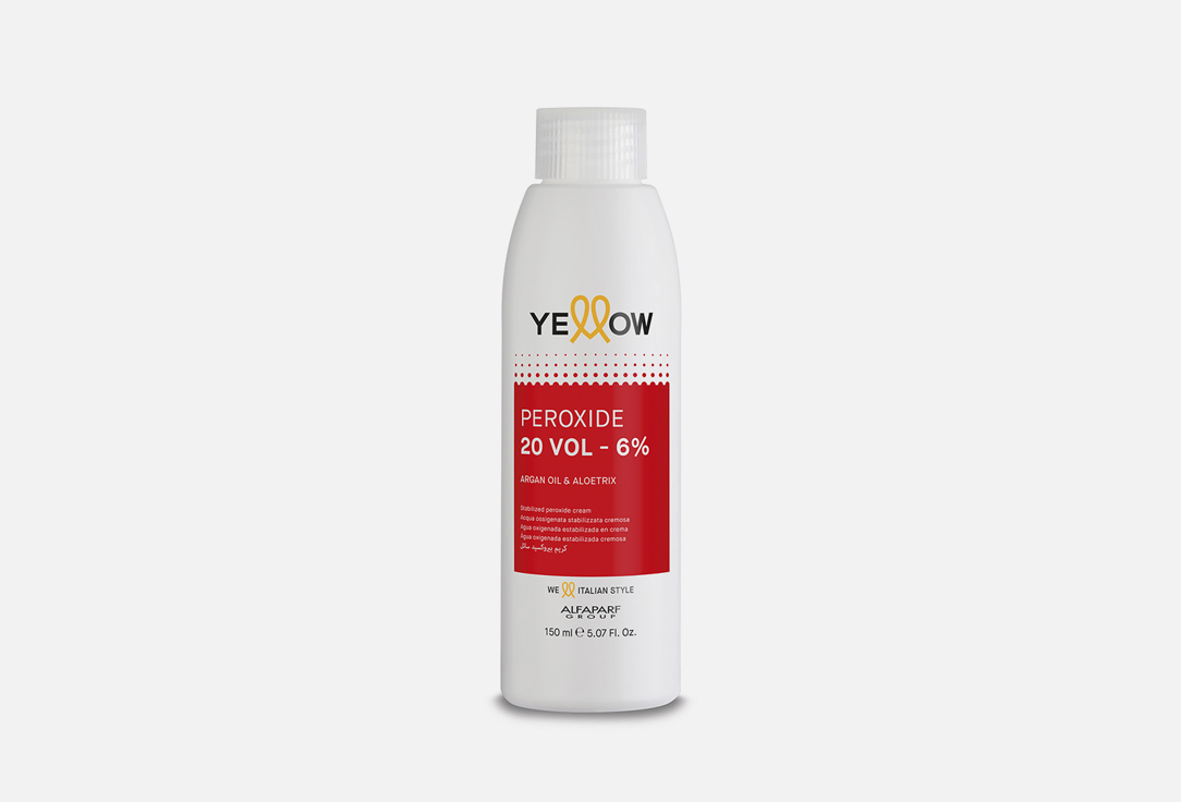 Кремовый окислитель YELLOW PEROXIDE 6% 150 мл кремовый окислитель stabilized peroxide cream 9% 30 vol 1000 мл yellow mr 16723