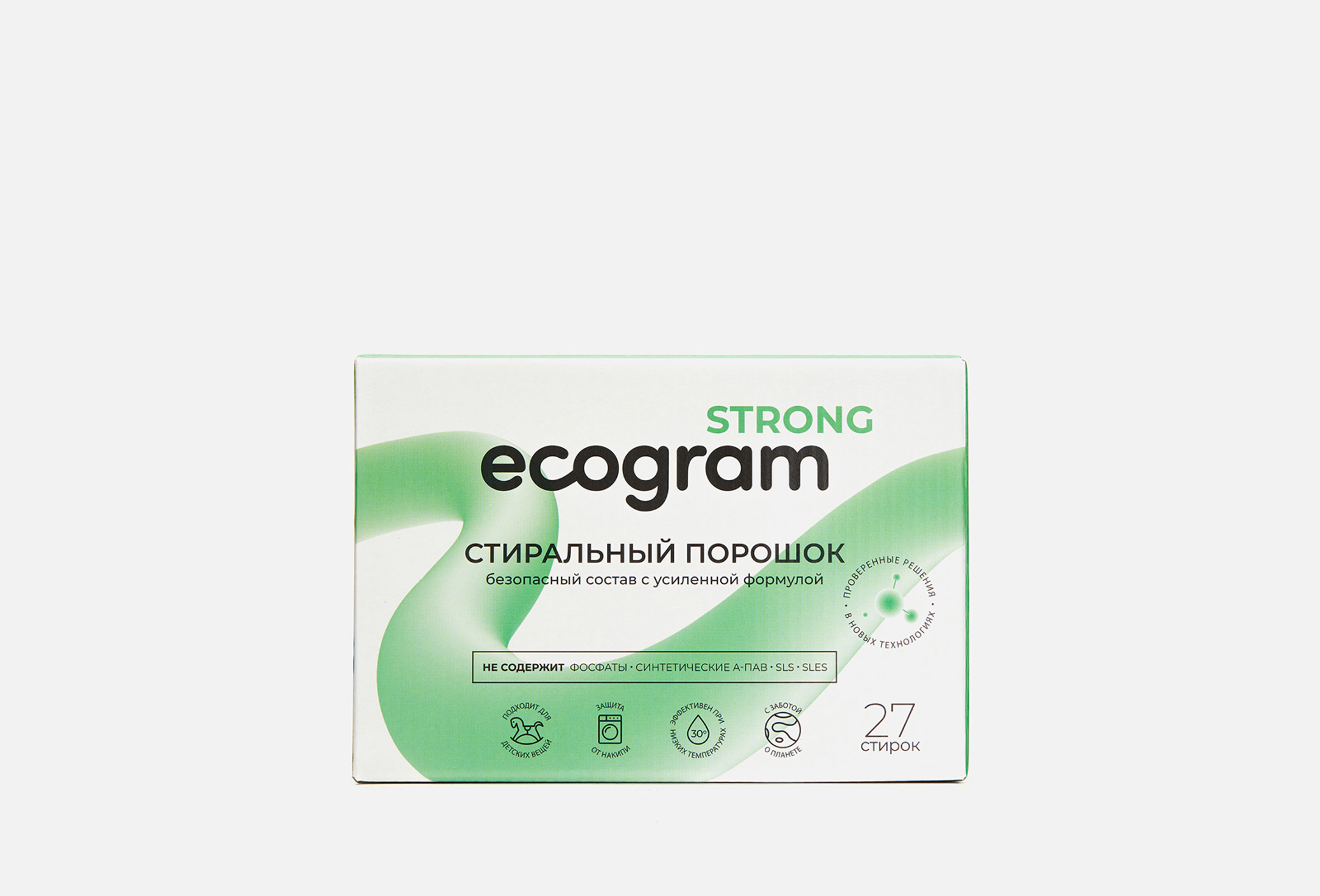 Ecogram Стиральный порошок Strong 900 г — купить, цена в Москве