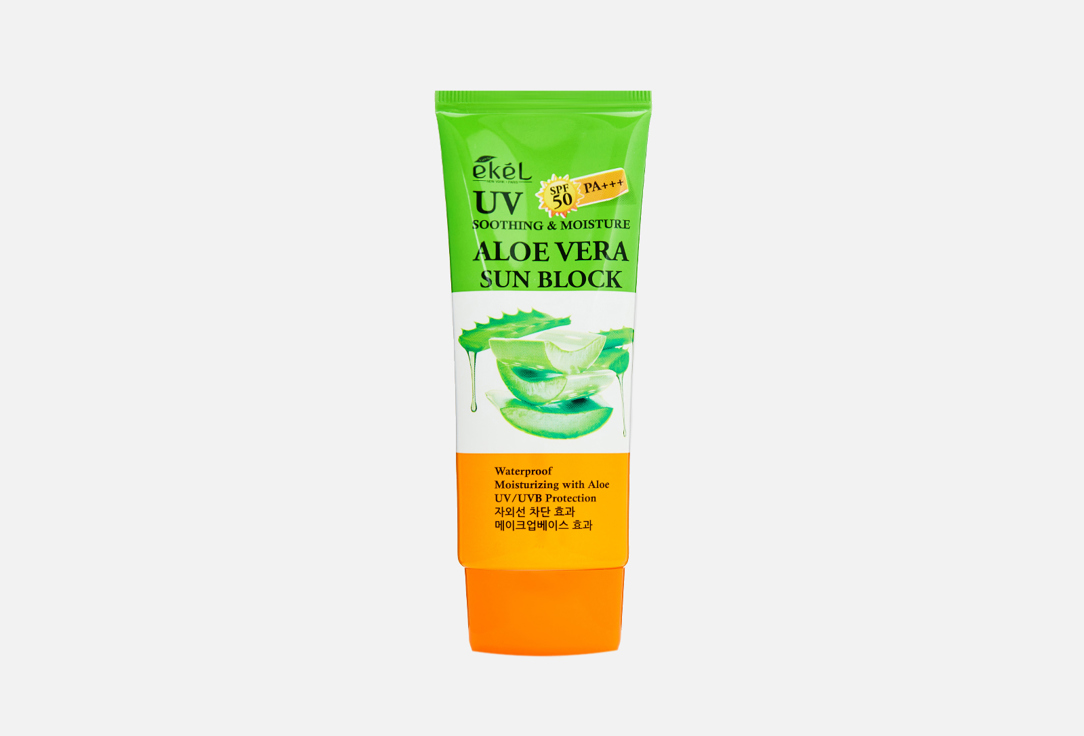Изображение товара Солнцезащитный крем Ekel UV SOOTHING & MOISTURE ALOE VERA SUN BLOCK SPF 50 PA+++