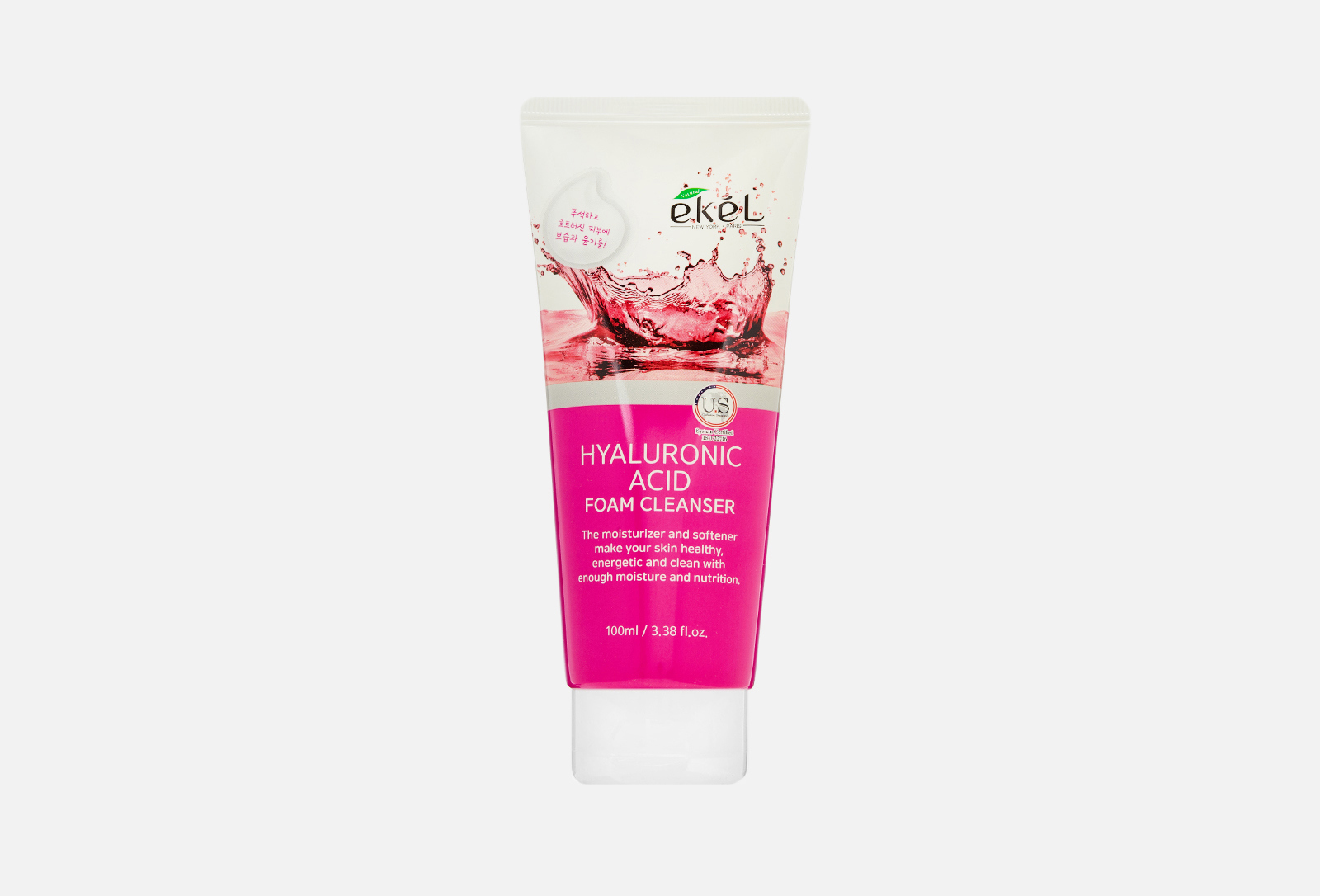 Ekel Пенка для умывания Foam Cleanser Hyaluronic Acid 100 мл — купить в