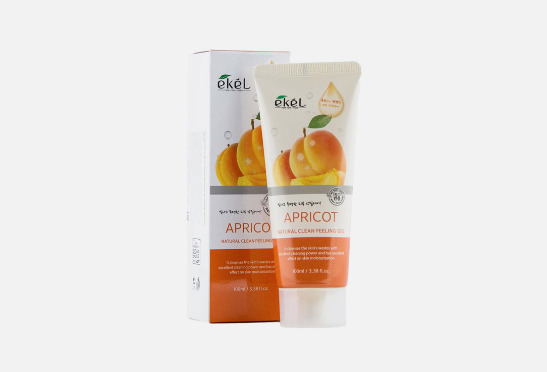 Пилинг-скатка EKEL Natural Clean peeling gel Apricot 100 мл маска скатка для лица detox 100мл
