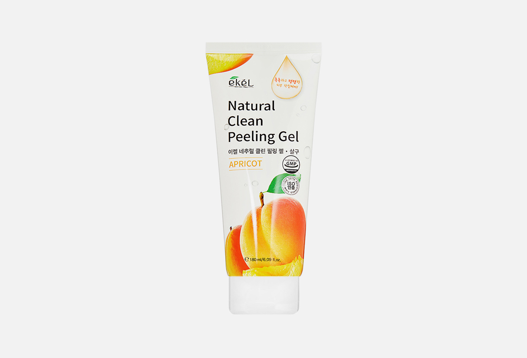 Пилинг-скатка EKEL Natural Clean peeling gel Apricot 180 мл пилинг скатка для лица ekel natural clean peeling gel charcoal 180 мл