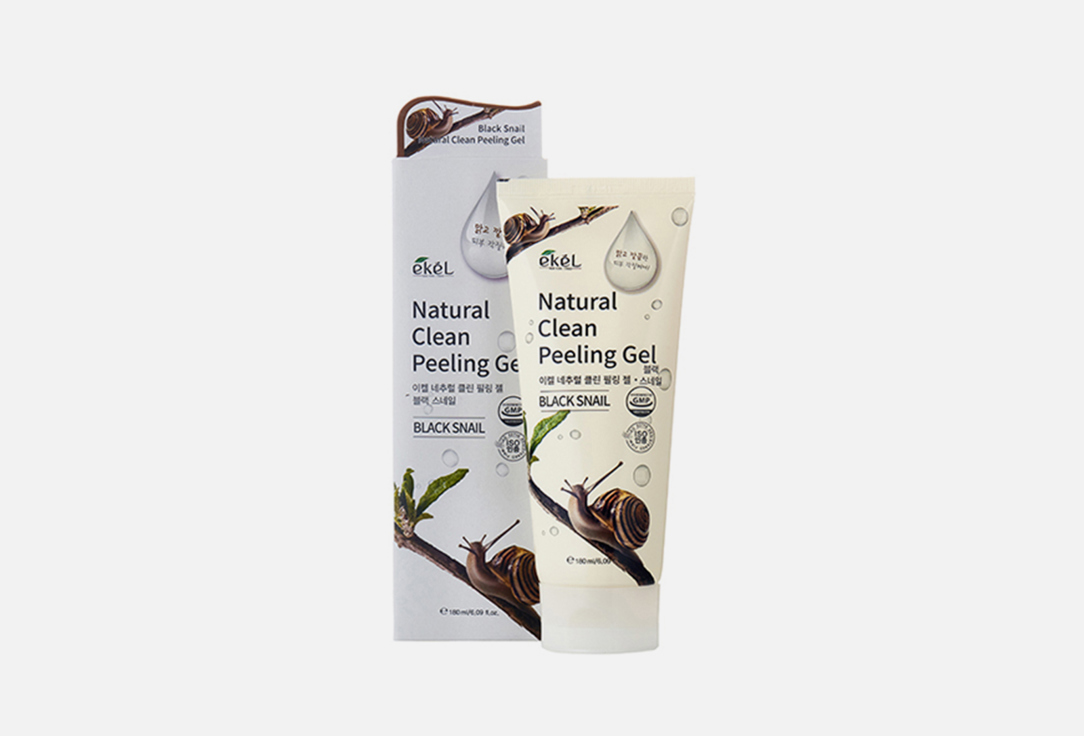 Пилинг-скатка для лица EKEL Natural Clean peeling gel Black Snail 180 мл цена и фото