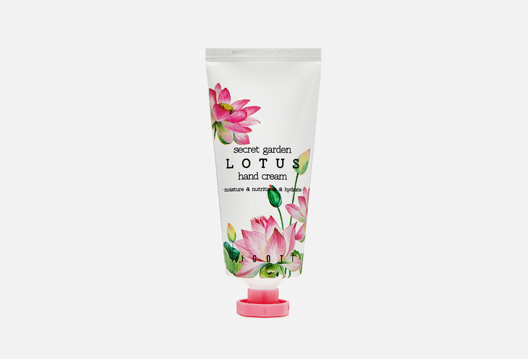 Крем для рук с экстрактом лотоса JIGOTT Secret garden LOTUS hand cream 100 мл