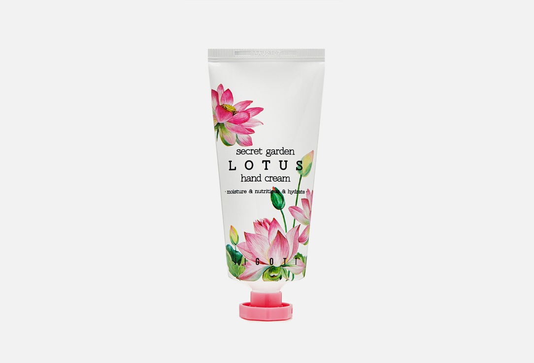 Крем для рук с экстрактом лотоса Jigott secret garden LOTUS hand cream 