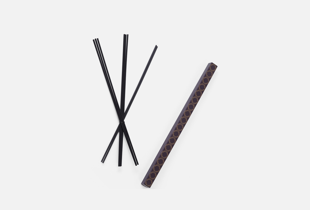 Черные фибровые палочки 38 см LOCHERBER MILANO Для аромадиффузоров 8 шт набор подарочный locherber milano rhubarbe royale 500