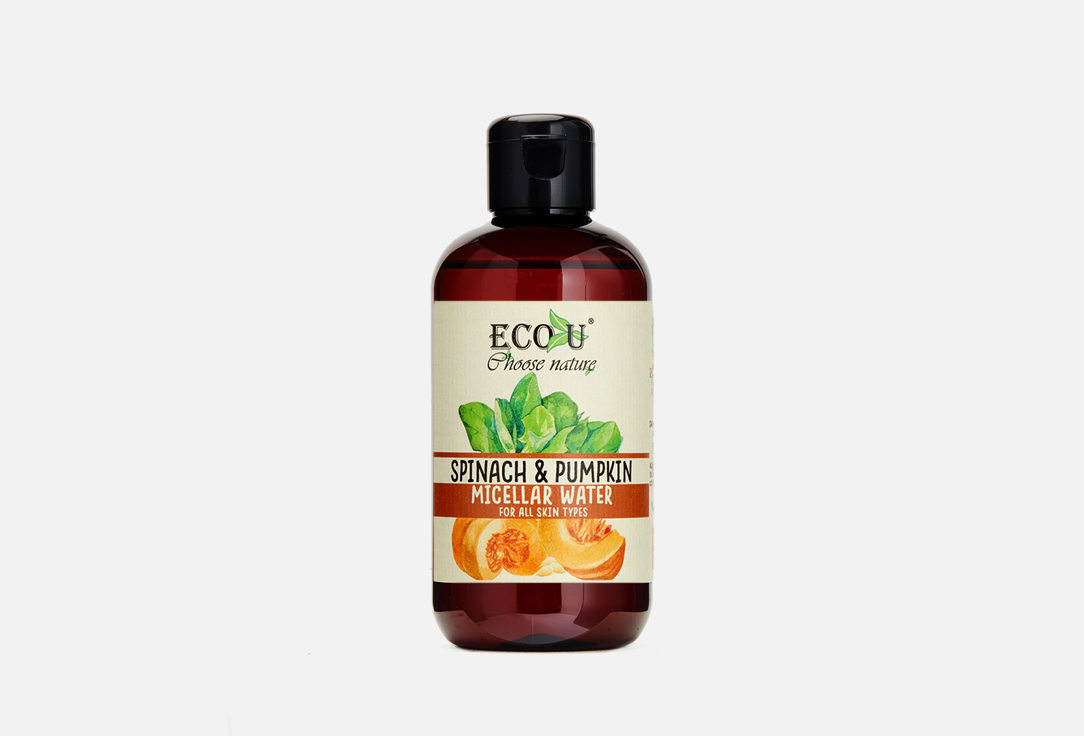 мицелярная вода eco u gentle micellar water makeup remover 500 мл Мицелярная вода ECO U Micellar water Pumpkin & spinach 200 мл