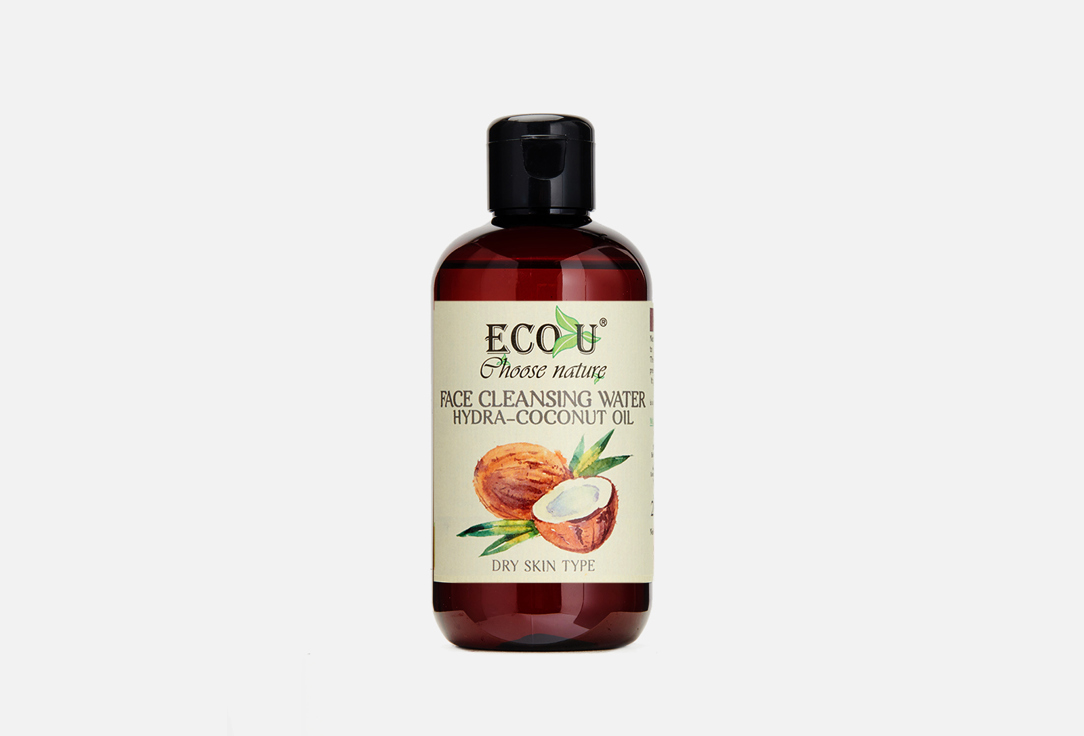 тоник для лица ECO U Coconut oil 200 мл масло для массажа eco u grapeseed oil 500 мл