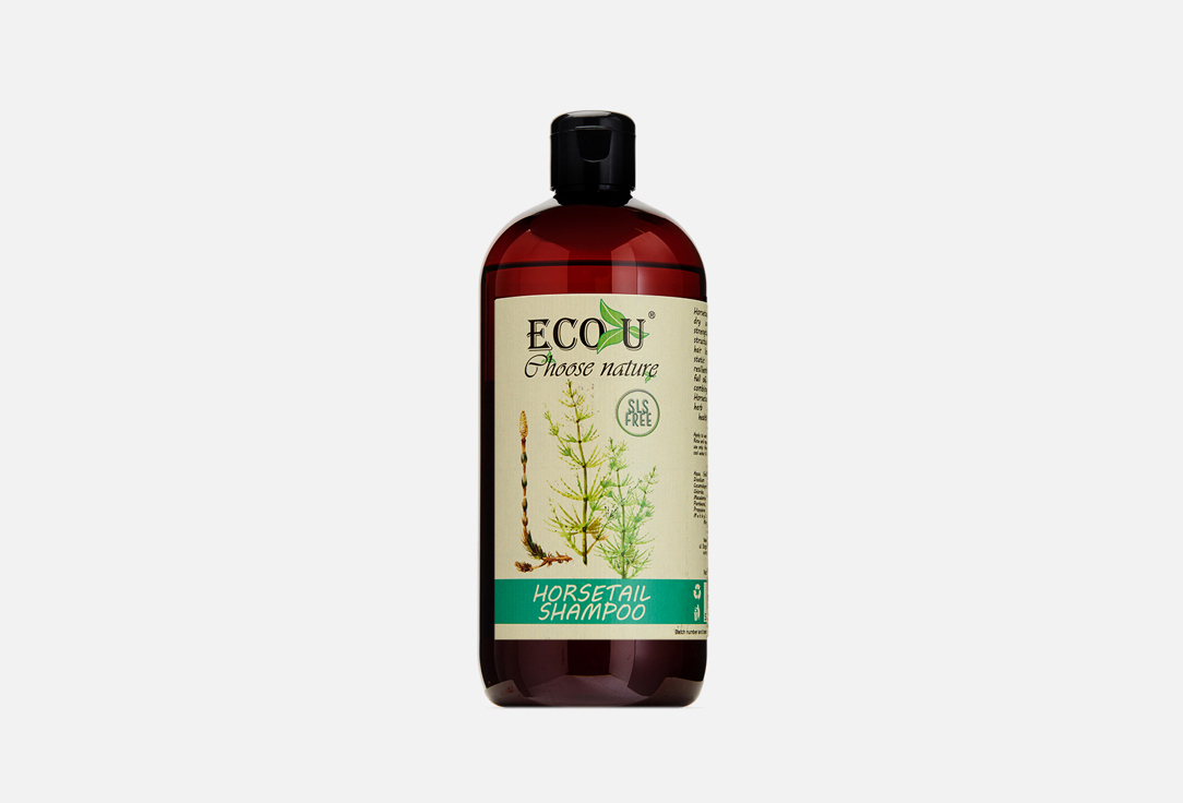 шампунь для волос ECO U С хвощом 500 мл шампунь для волос eco u herbal vinegar 500