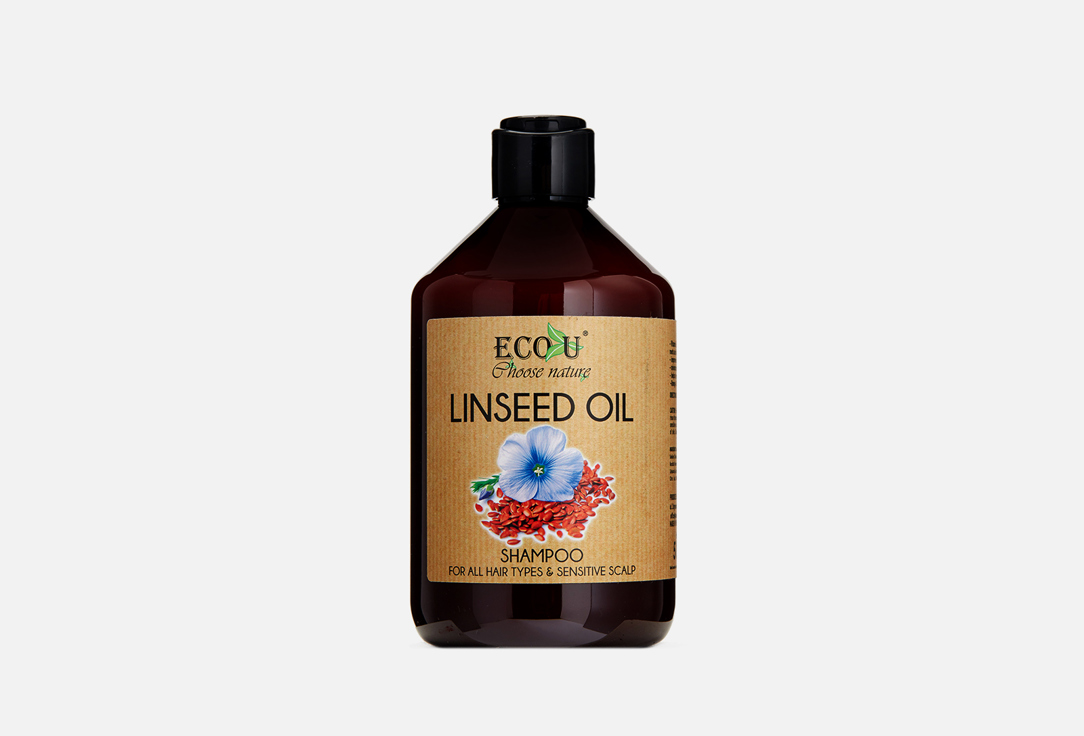шампунь для волос ECO U Shampoo Shampoo Linseed 500 мл гель для умывания eco u face cleanser linseed 300 мл