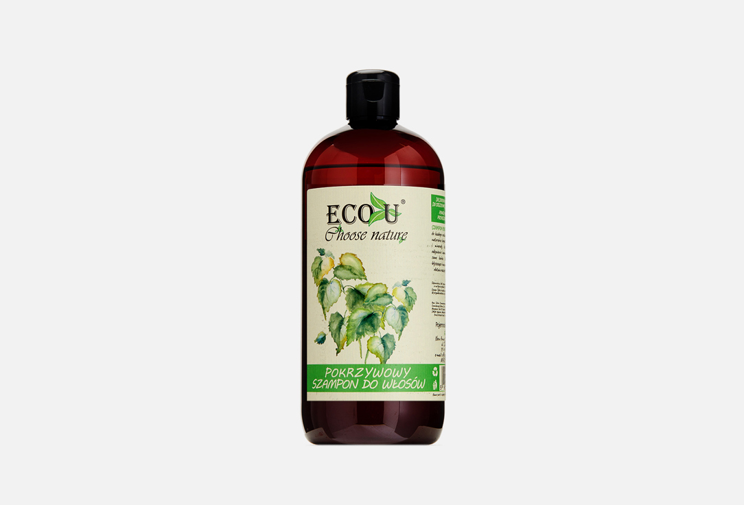 шампунь для волос ECO U С крапивой 500 мл шампунь для волос eco u herbal vinegar 500