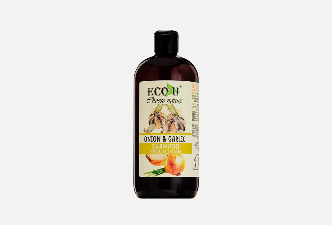 шампунь для волос eco u shampoo basil шампунь для волос ECO U Shampoo Onion & Garlic 500 мл