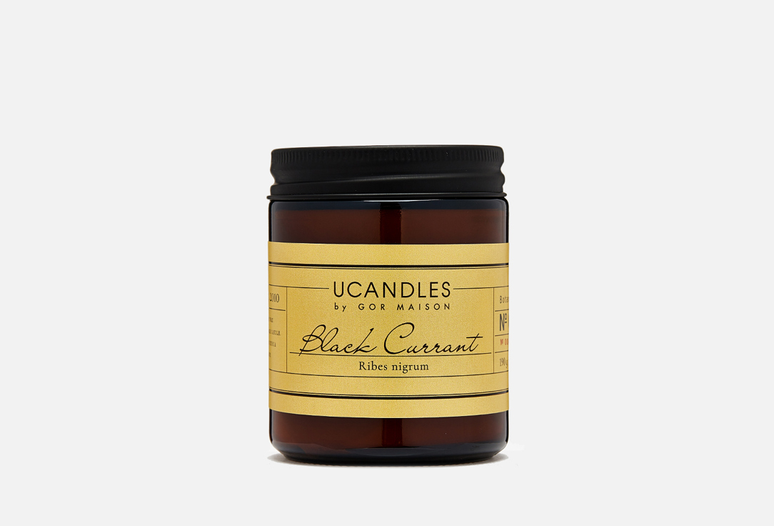 Ароматическая свеча UCANDLES Black Currant Botanique 190 г ароматическая свеча ucandles teakwood and sandal botanique 190 гр
