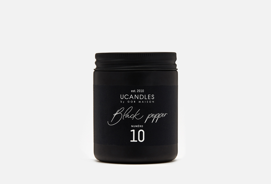 ароматическая свеча ucandles black currant botanique 190 г Ароматическая свеча UCANDLES Black Pepper Terre Masculin 190 г