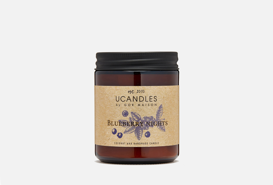 Ароматическая свеча UCANDLES Blueberry Nights Chez Maman 190 г ароматическая свеча ucandles teakwood and sandal botanique 190 гр