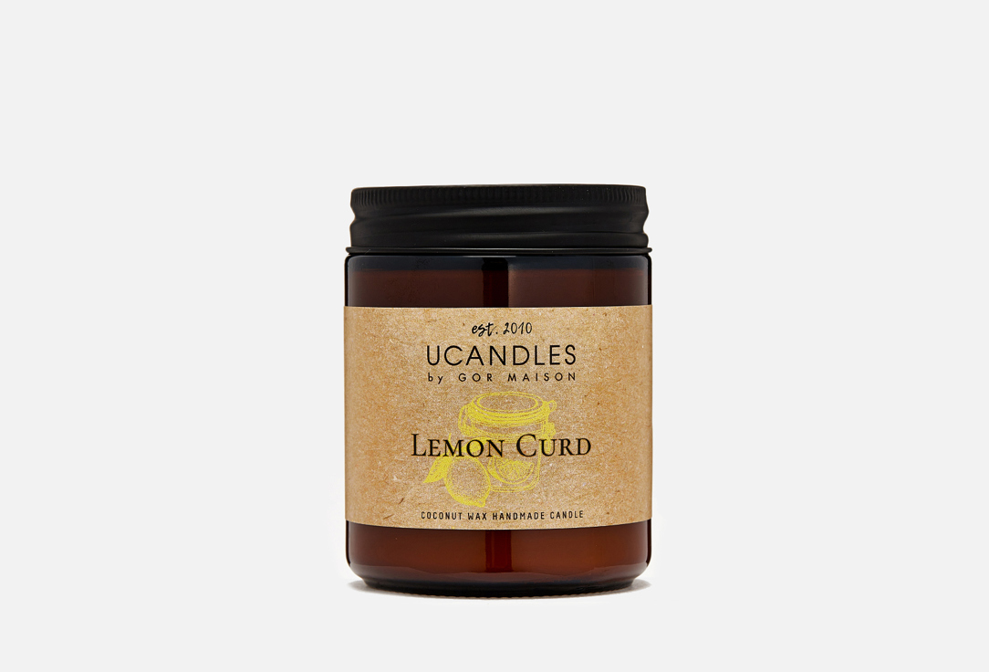 Ароматическая свеча UCANDLES Lemon Curd Chez Maman 190 г ароматическая свеча ucandles teakwood and sandal botanique 190 гр