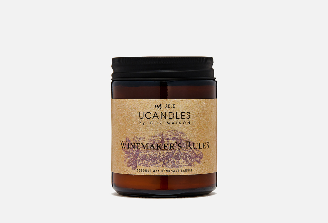 Ароматическая свеча UCANDLES Winemakers’ Rules Chez Maman 190 г ароматы для дома ucandles свеча mango kiss chez maman 37