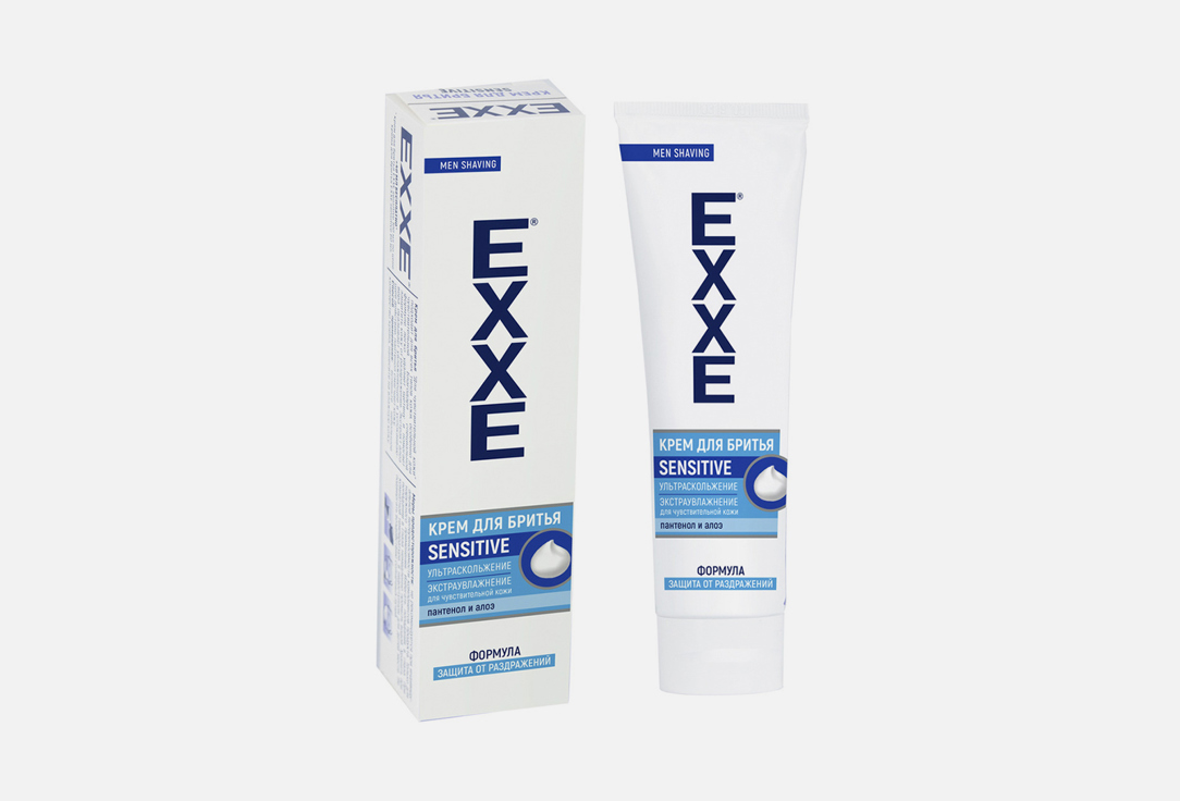 КРЕМ ДЛЯ БРИТЬЯ EXXE SENSITIVE 100 мл товары для бритья exxe крем для бритья sensitive