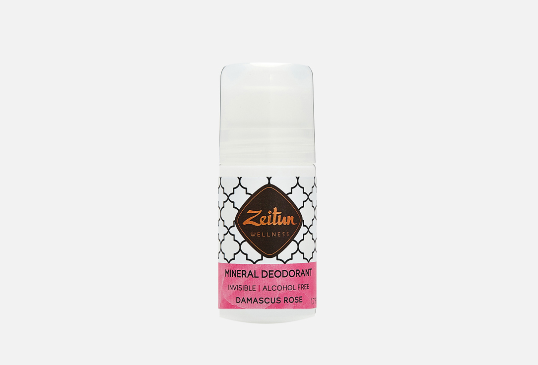 дезодорант шариковый ZEITUN Mineral Roll-on Deodorant Damascus Rose 50 мл цена и фото
