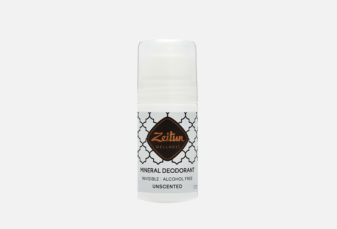 дезодорант шариковый ZEITUN Mineral Roll-on Deodorant Unscented 50 мл дезодорант ролик zeitun дезодорант шариковый без запаха для чувствительной кожи нейтральный ritual of purity
