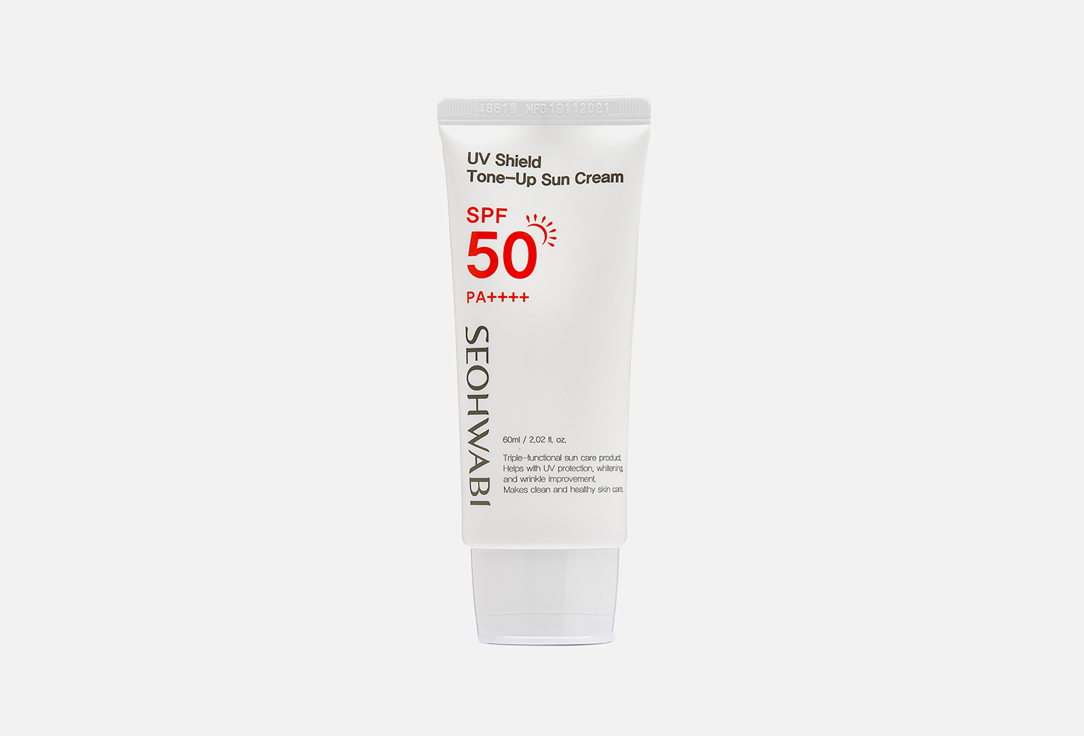 Выравнивающий солнцезащитный крем SEOHWABI UV Shield Tone-Up Sun Cream SPF 50 PA++++  60 мл