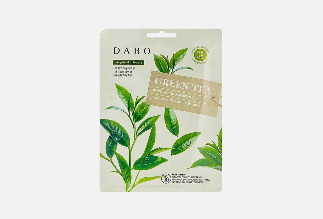 Изображение товара Тканевая маска для лица Dabo Green Tea