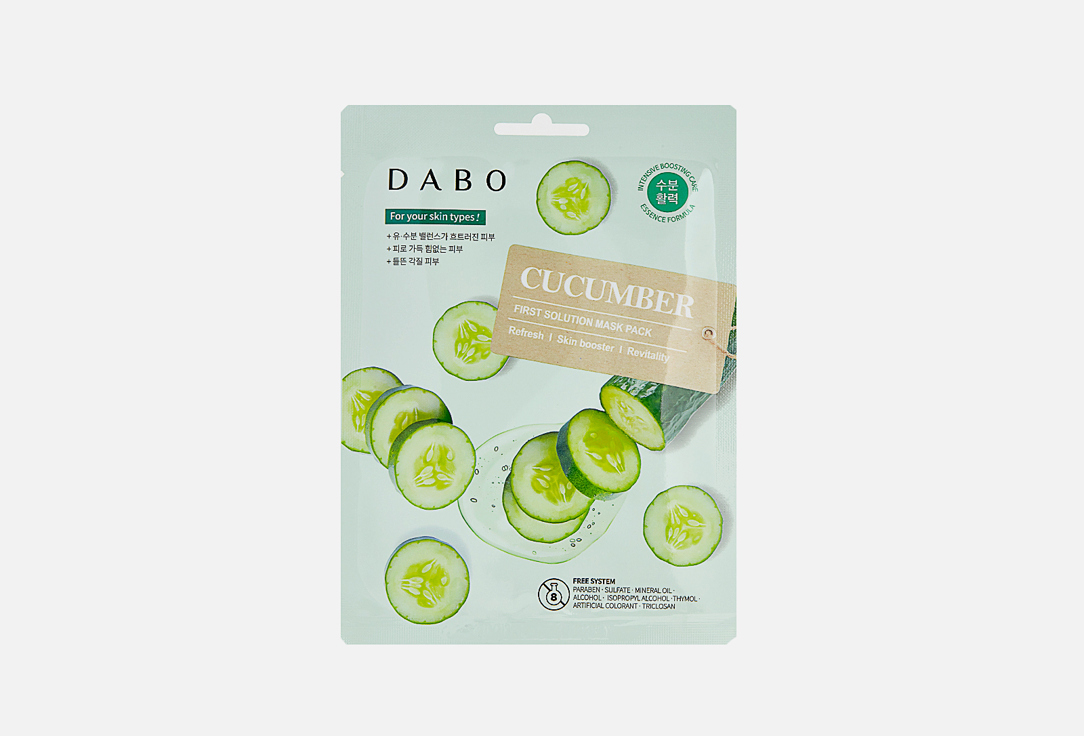 

Тканевая маска для лица DABO, Cucumber 23 г