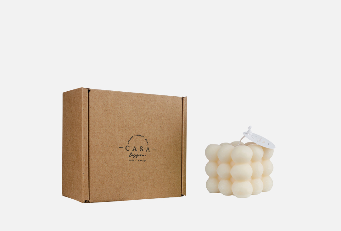 Изображение товара Свеча формовая из соевого воска Casa Leggera Coub, Vanilla