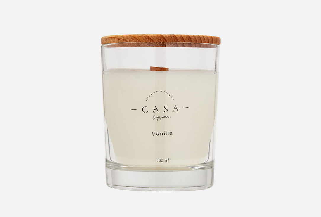 Изображение товара Ароматическая свеча Casa Leggera Vanilla 200 мл соевый воск пряный аромат