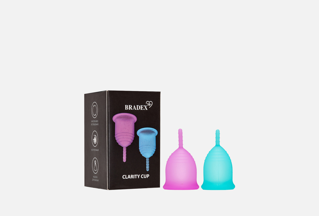 Набор менструальных чаш BRADEX Clarity Cup 